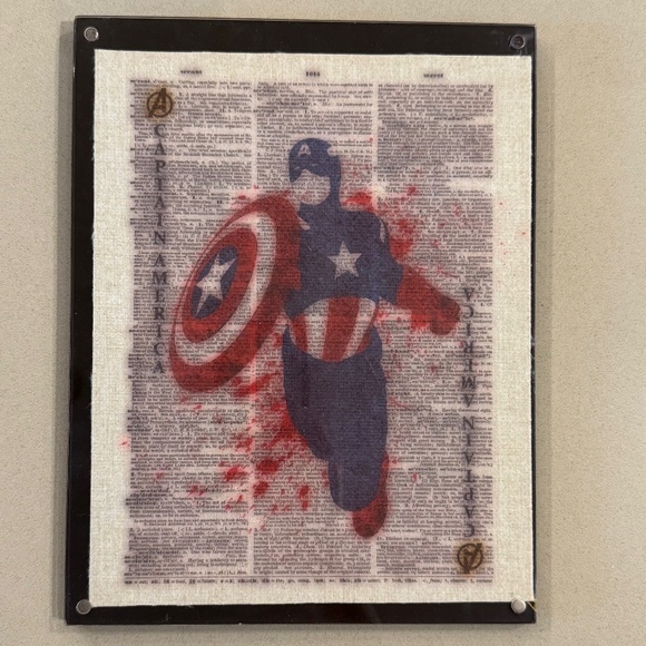 Captain America Marvel Wall Hanging Art - Picture 3 of 12